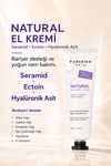 Purebien Skin Lab Natural El Kremi Seramid, Ectoin ve Hyalüronik Asit İçeren Yoğun Nem Bakımı 50 ml