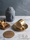 Porselen Gold Kahve Fincanı 6'Lı Takım