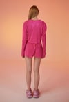 Markano Comfy Crop Gömlek Pembe