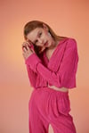 Markano Comfy Crop Gömlek Pembe