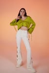 Markano Cutout Jean Pantolon Beyaz