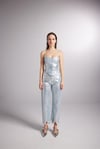 Markano Glossy Jean Pantolon Mavi