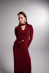 Markano Serre Bluz Bordo