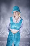 Markano Tweed Büstiyer Mavi