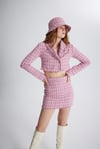 Markano Tweed Ceket Pembe