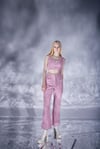 Markano Tweed Pantolon Pembe