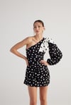 Polka Elbise Siyah