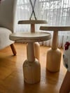 Ürgüp Mantar Sehpa Naturel 3'lü Set
