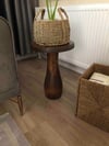 Vazo Mantar Sehpa Koyu Ceviz 43 Cm