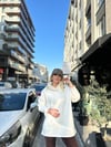 Beyaz Oversize Sweatshirt