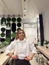Beyaz Şardonlu Sweatshirt