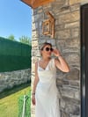 Beyaz Saten Elbise