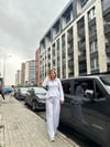 Gri Bel Oturtmalı Eşofmanlı Takımı