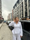 Gri Bel Oturtmalı Eşofmanlı Takımı