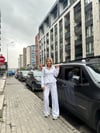 Gri Bel Oturtmalı Eşofmanlı Takımı