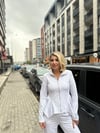 Gri Bel Oturtmalı Eşofmanlı Takımı