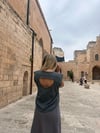 Gri Yıkamalı Vatkalı Tshirt