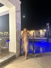Gül Kurusu Saten Etekli Takım