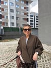 Kahve Dik Yaka Trend Ceket