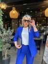 Lacivert Blazer Ceketli Takım