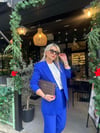 Lacivert Blazer Ceketli Takım