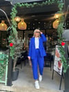 Lacivert Blazer Ceketli Takım