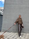 Leopar Şerit Detay Lastikli Pantolon