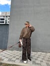 Leopar Şerit Detay Lastikli Pantolon