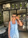 Mavi Yelekli Keten Takım