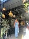 Mavi Yelekli Keten Takım
