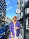 Mor Oversize Gömlek
