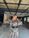 Organze Tül Detaylı Bluz