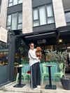 Şerit Detay Bol Paça Pantolon 