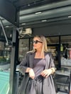 Siyah Brokar Kumaş Ceket