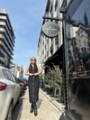 Siyah Fermuar Detay Kolsuz Elbise