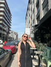 Siyah Fermuar Detay Kolsuz Elbise