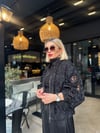 Siyah Güpürlü Bomber Ceket