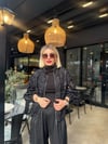 Siyah Güpürlü Bomber Ceket