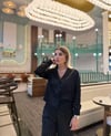 Siyah Saten Taşlı RomantikTakım🖤