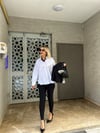 Siyah Stirrup Yüksek Bel Tayt