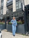 Swarovski Tas Detay Denim Pantolon
