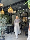 Tasarım Fermuar Detay Bej Maxi Etek