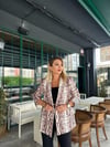 Yılan Desen Blazer Ceket