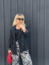 Zımba Detay Siyah Blazer