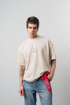 Bandana State Baskılı Oversize Tshirt