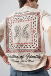 Bandana State Baskılı Oversize Tshirt