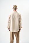 Basic Oversize Keten Gömlek