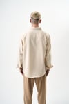 Basic Oversize Keten Gömlek