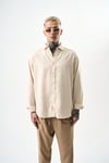 Basic Oversize Keten Gömlek