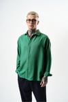 Basic Oversize Keten Gömlek